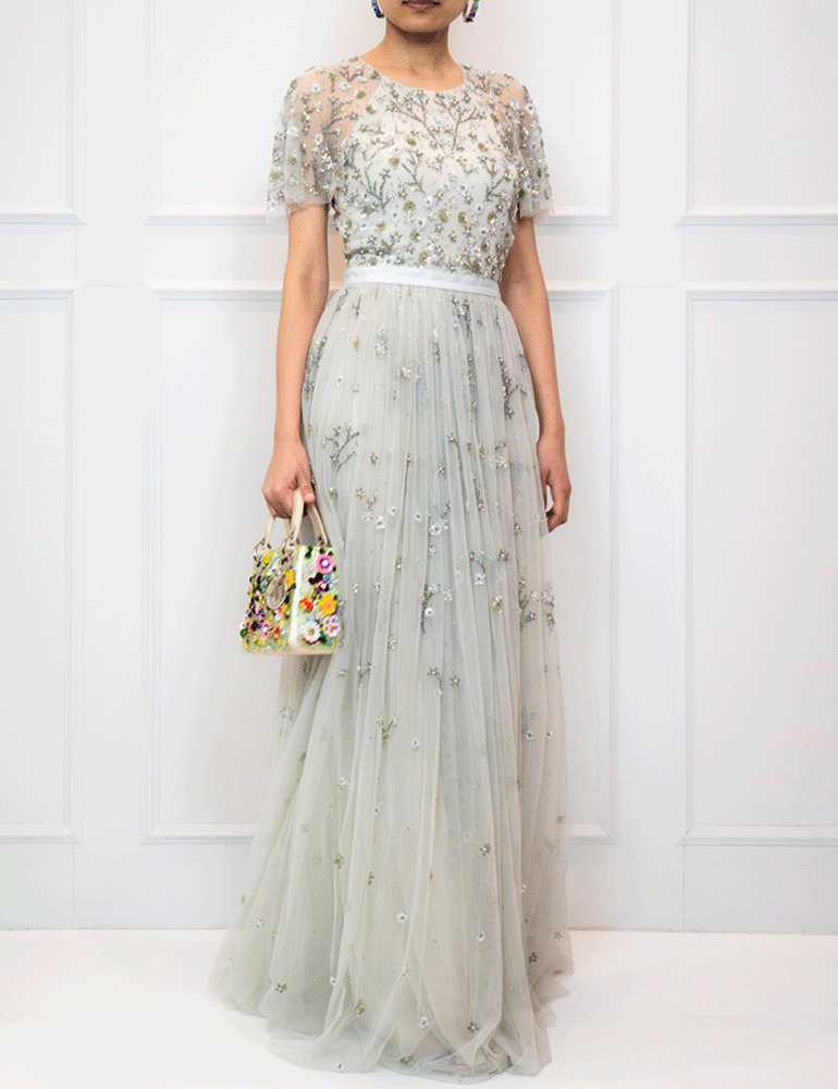 Needle & Thread Starlit Embellished Tulle Gown