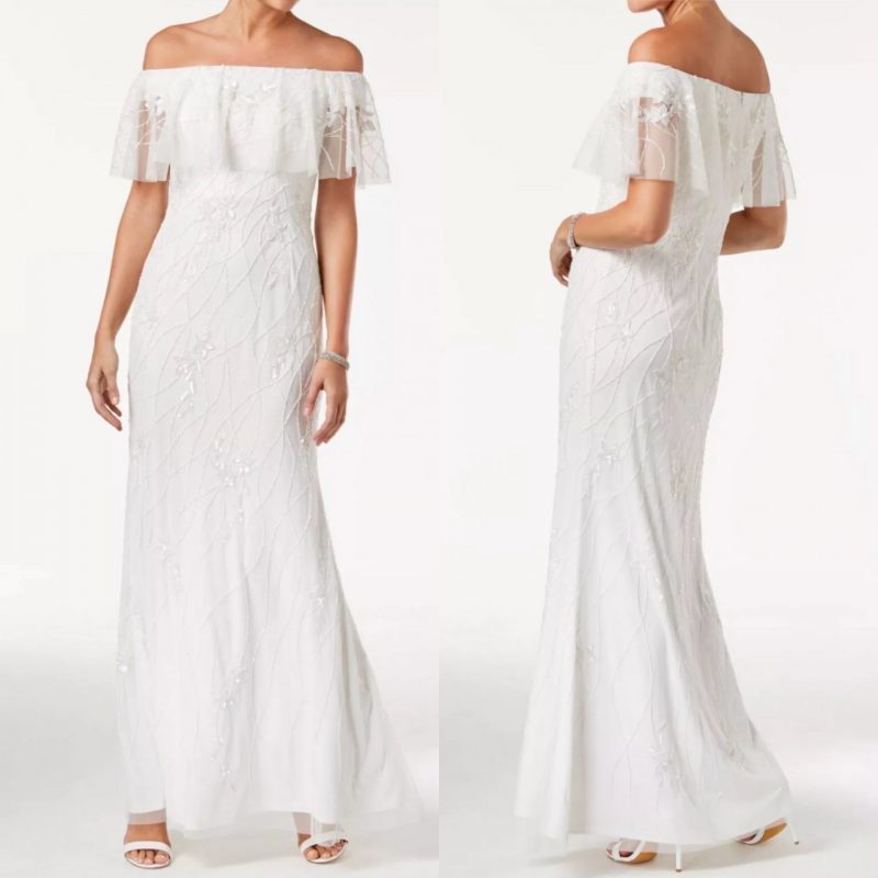 Adrianna Papell Blink Off-Shoulder Mermaid