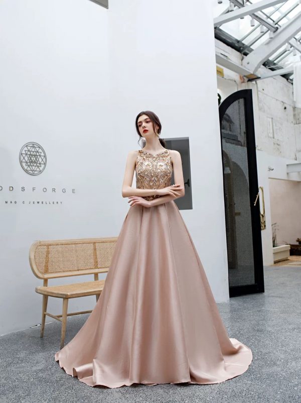 Blink Metallic Aline Gown