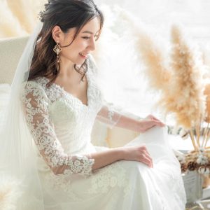 two way lace wedding dress