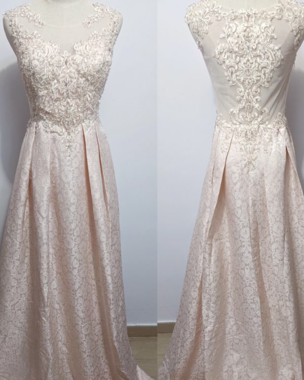 Floral Lace Aline Gown