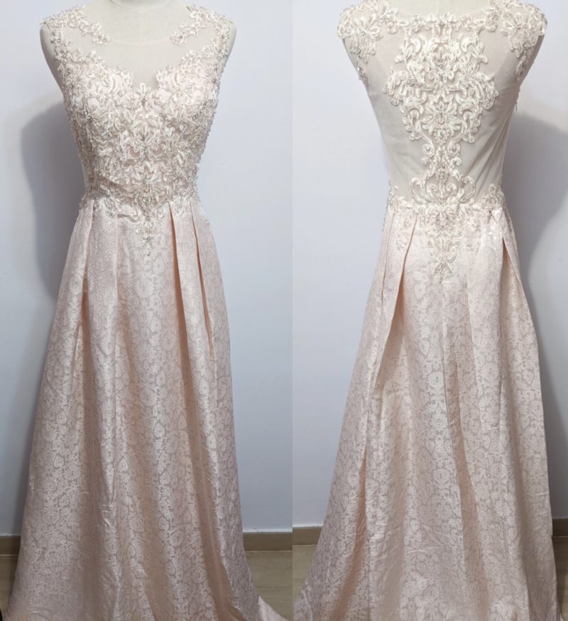 Floral Lace Aline Gown