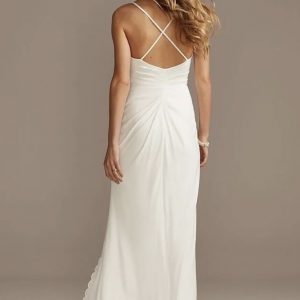 simple light wedding dress