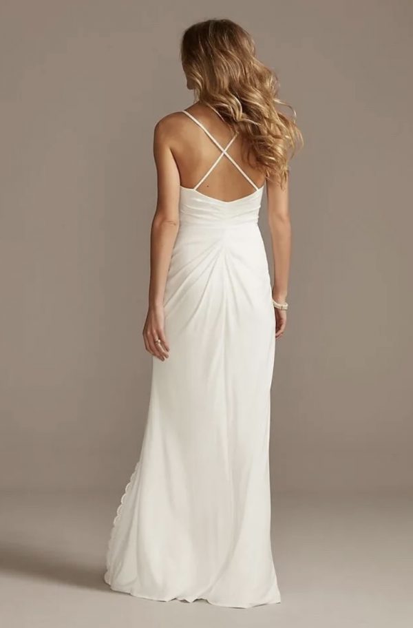 simple light wedding dress