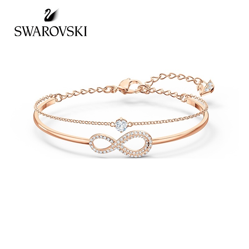 Swarovski Infinity Gold Rose Bracelet Bangle Rental